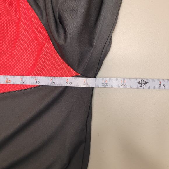 Nike Men Full Zip Sweatshirt Size Large Red Black Long Sleeve Workout Gym - Picture 8 of 10